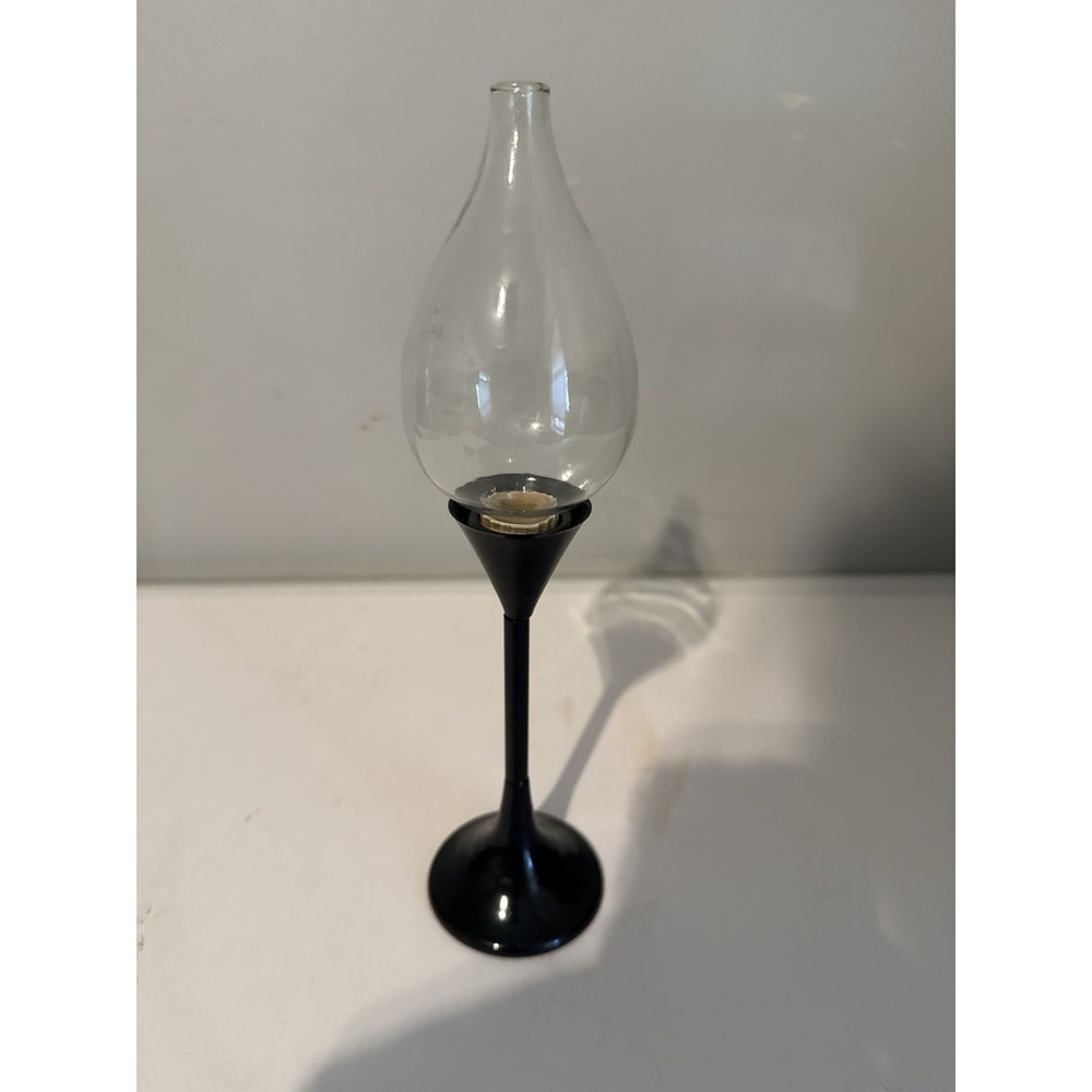 Gift Craft Mid-Century Modern Style Oil Lamp. Made In Taiwan